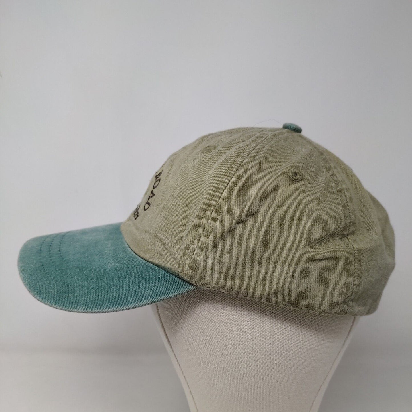 Adams Men's Slideback Hat Green Adjustable Muddy Road Brewery Logo Embroidered