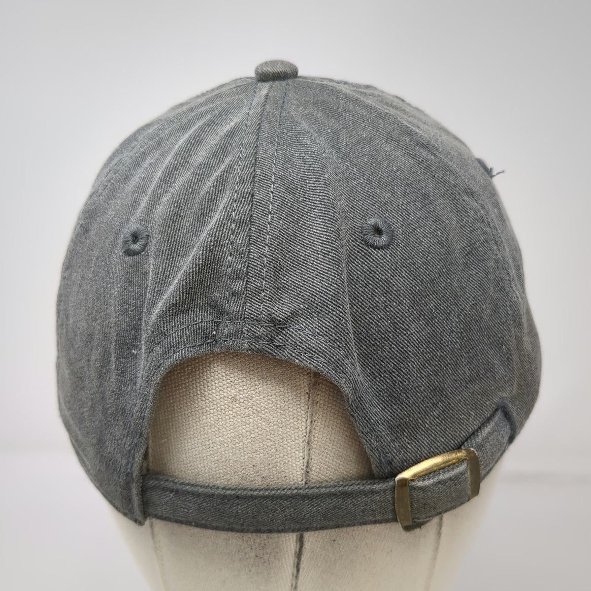 Authentic Pigment Gray Baseball Cap One Size Red Ass Rhubarb Hill City Logo Hat