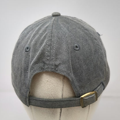 Authentic Pigment Gray Baseball Cap One Size Red Ass Rhubarb Hill City Logo Hat