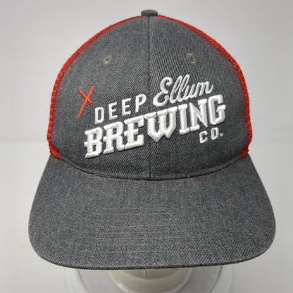 Deep Ellum Brewing Co. Snapback Trucker Hat Multicolor OS Adjustable Mesh Back