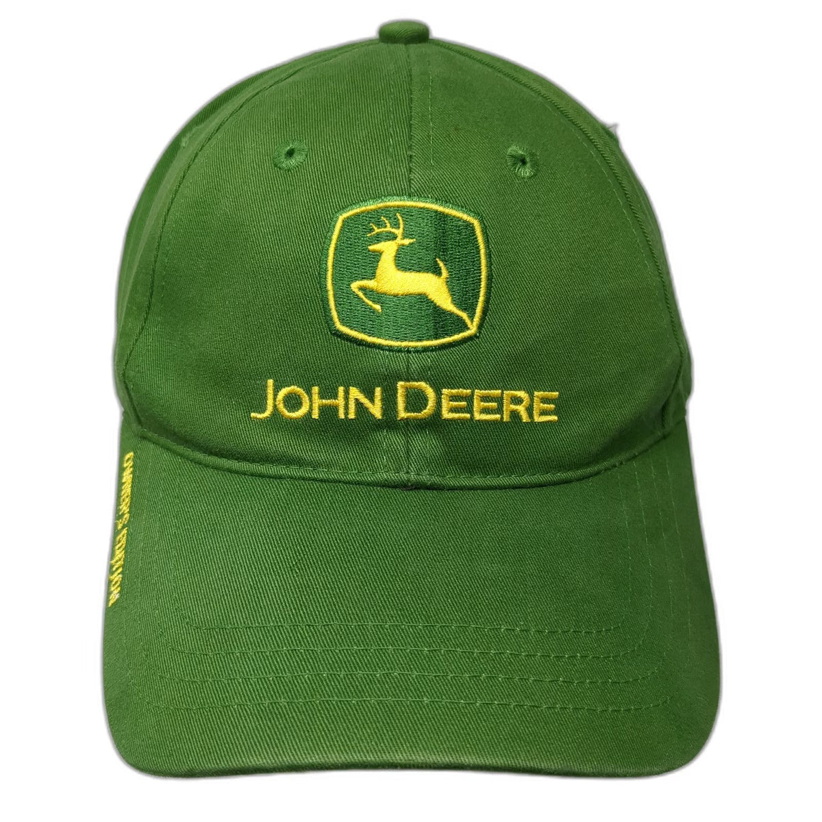 John Deere Baseball Cap Green One Size Slideback Owners Edition Logo Cotton Hat