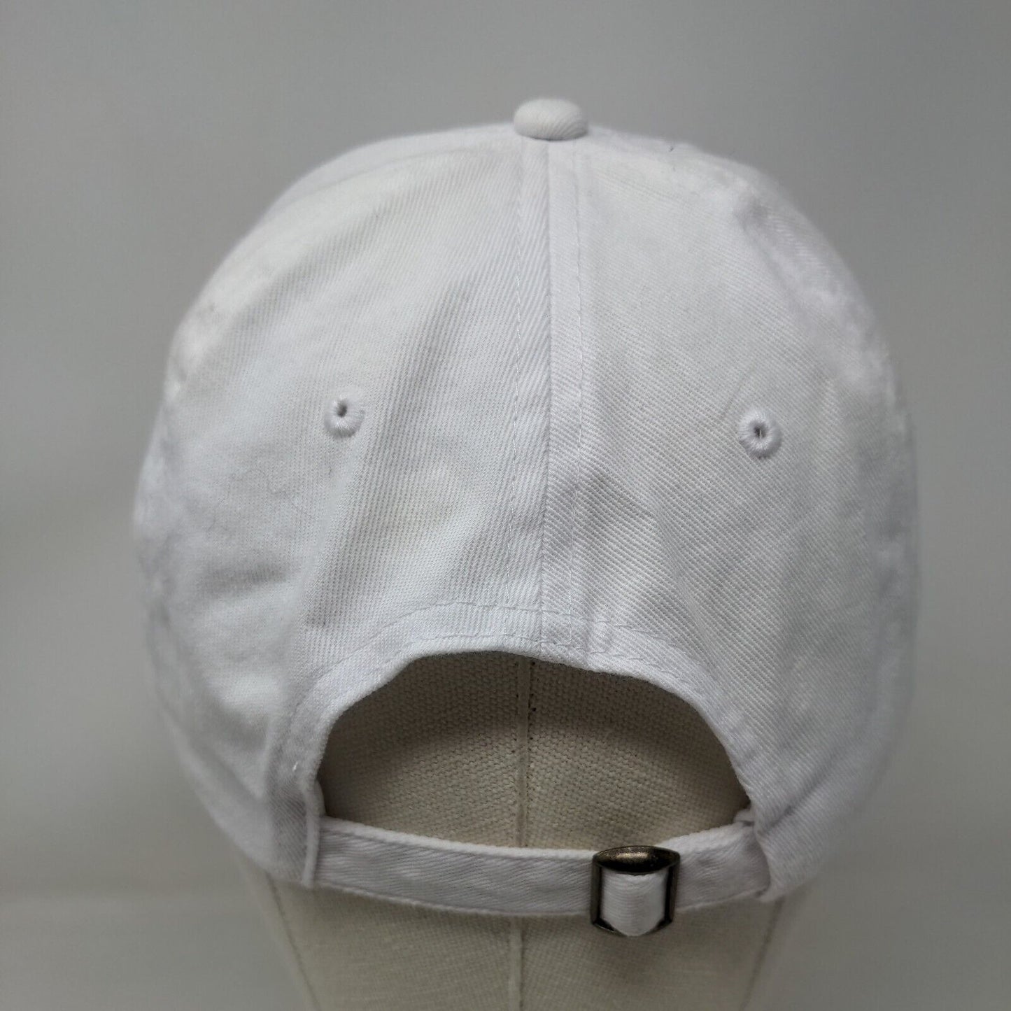 Spy Museum Slideback Hat White One Size Adjustable Embroidered 6 Panel