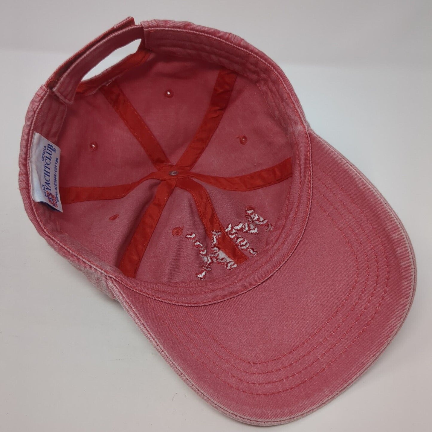 Puerto Vallarta MX Strapback Hat Red One Size Adjustable Yacht Club