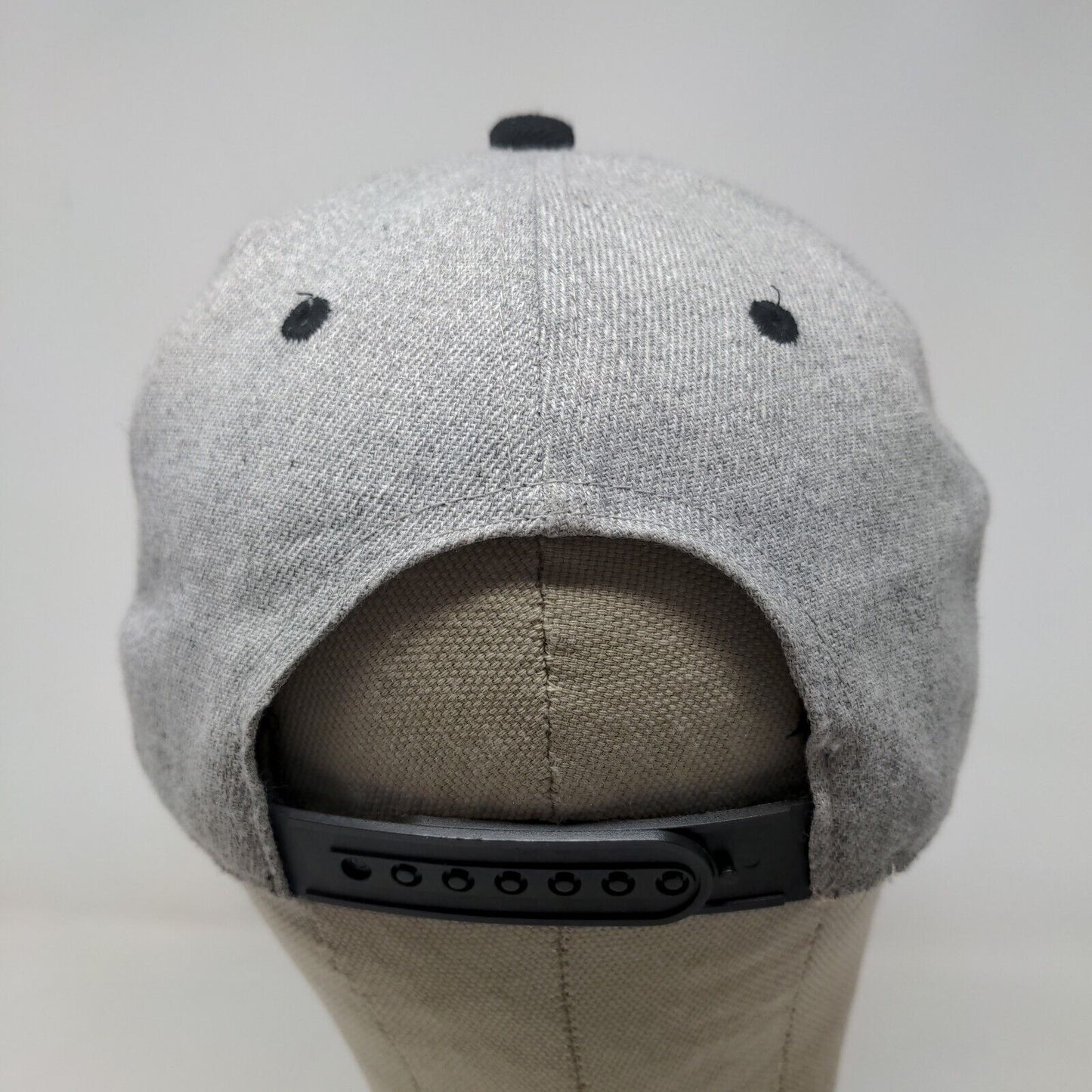 Disney Men's Snapback Hat Gray Black Adjustable Embroidered Mickey Mouse Logo