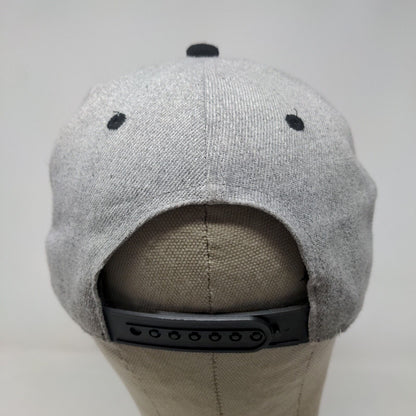 Disney Men's Snapback Hat Gray Black Adjustable Embroidered Mickey Mouse Logo