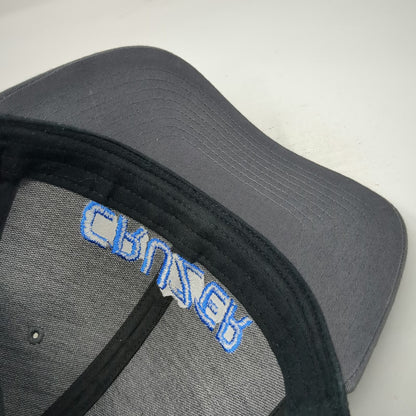 Richardson 112 Trucker Hat Gray One Size Cruzer Blue Embroidery Snapback Mesh