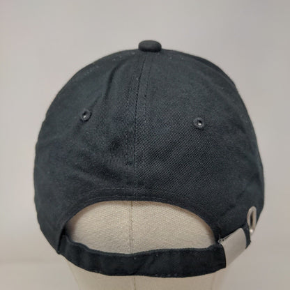 For Use On Head Only Slideback Hat Black One Size Embroidered 6 Panel
