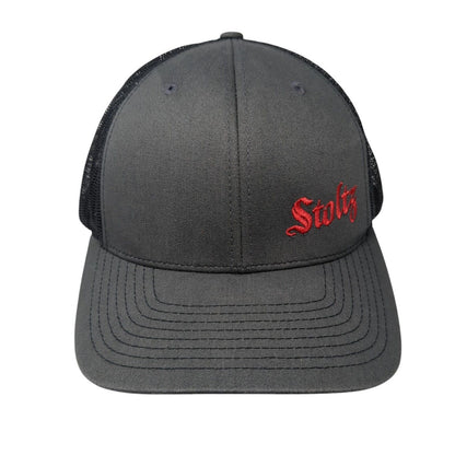 Stoltz Snapback 112 Trucker Hat Gray One Size Adjustable Mesh Back Richardson