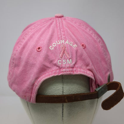 Adams Baseball Cap Pink One Size Mad Lax Lacrosse Breast Cancer Courage Hat