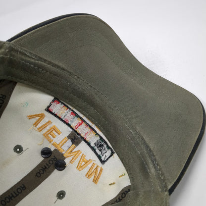Rothco Vietnam Veteran Green One Size Baseball Cap Hat Strapback Ribbons CIB