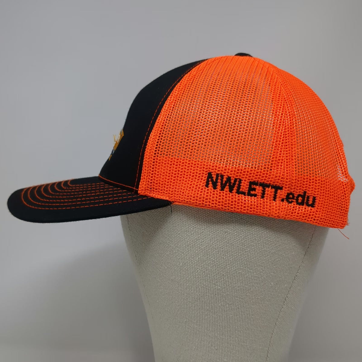 Pacific Snapback Black Orange One Size Northwest Laborers Training Mesh Hat