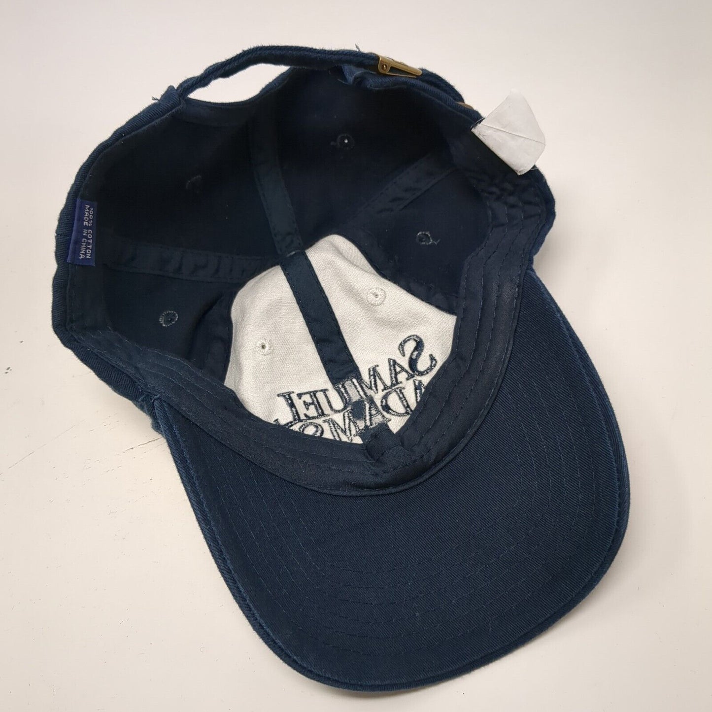 Samuel Adams Slideback Hat Blue OSFA Adjustable Embroidered 6 Panel Cotton