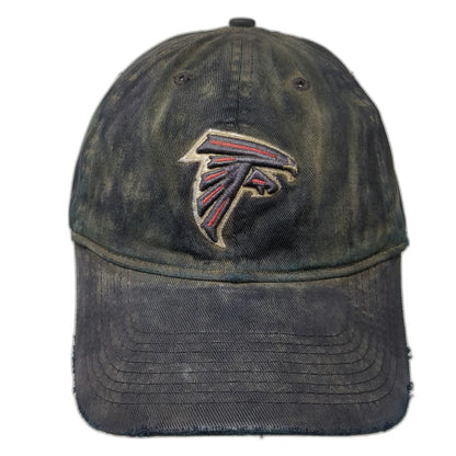 Atlanta Falcons NFL Reebok Cap Black One Size Distressed Red Underbrim Strapback