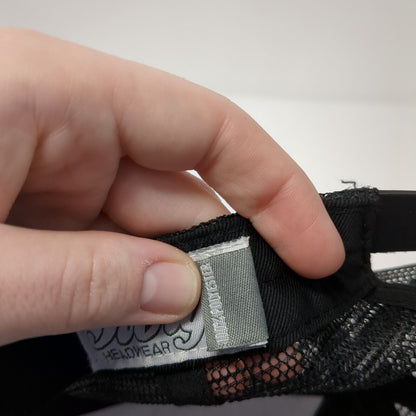 MotoSport Snapback Trucker Hat Gray One Size Mesh Back Ivory Headwear