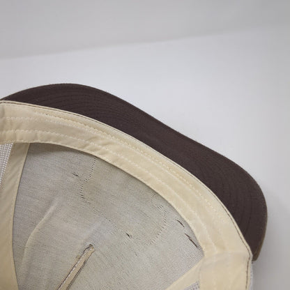 Texas Buffalo Snapback Trucker Hat Brown OS Adjustable Mesh Back Classic Yupoong