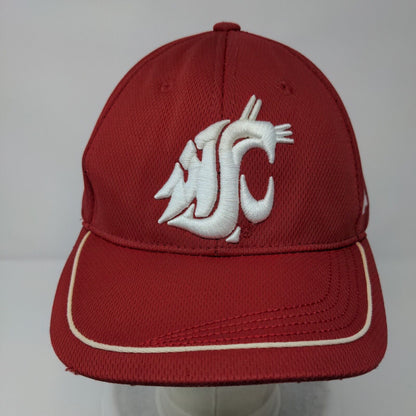 Cougars Strapback Hat Red One Size Adjustable Embroidered 6 Panel Russell
