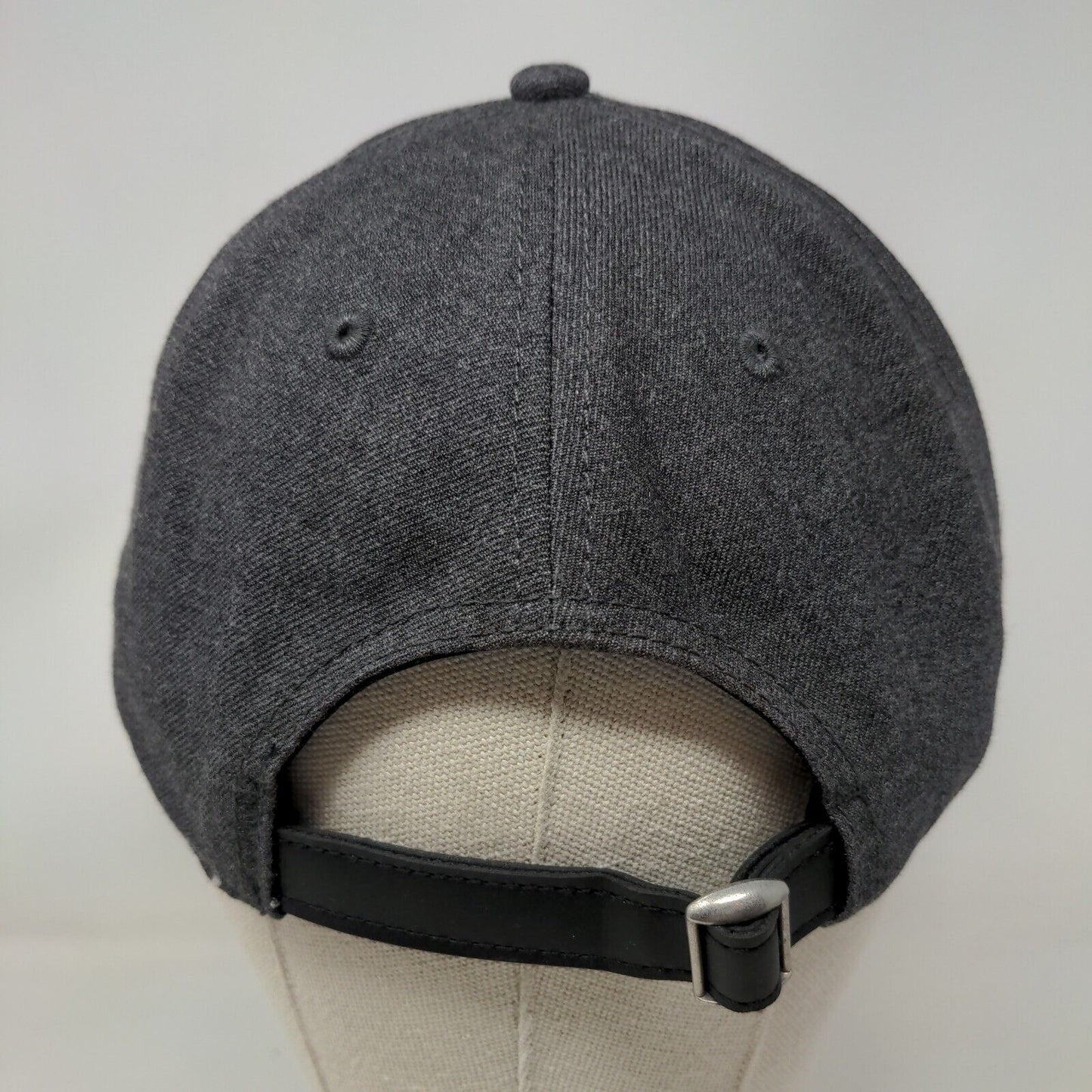 George Slideback Hat Gray OS Blank Vegan Leather Adjustable Strap
