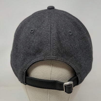 George Slideback Hat Gray OS Blank Vegan Leather Adjustable Strap