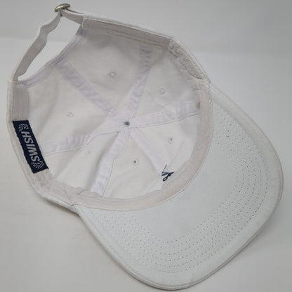 Pink Rose Babe Slideback Hat White One Size Adjustable Swish 6 Panel