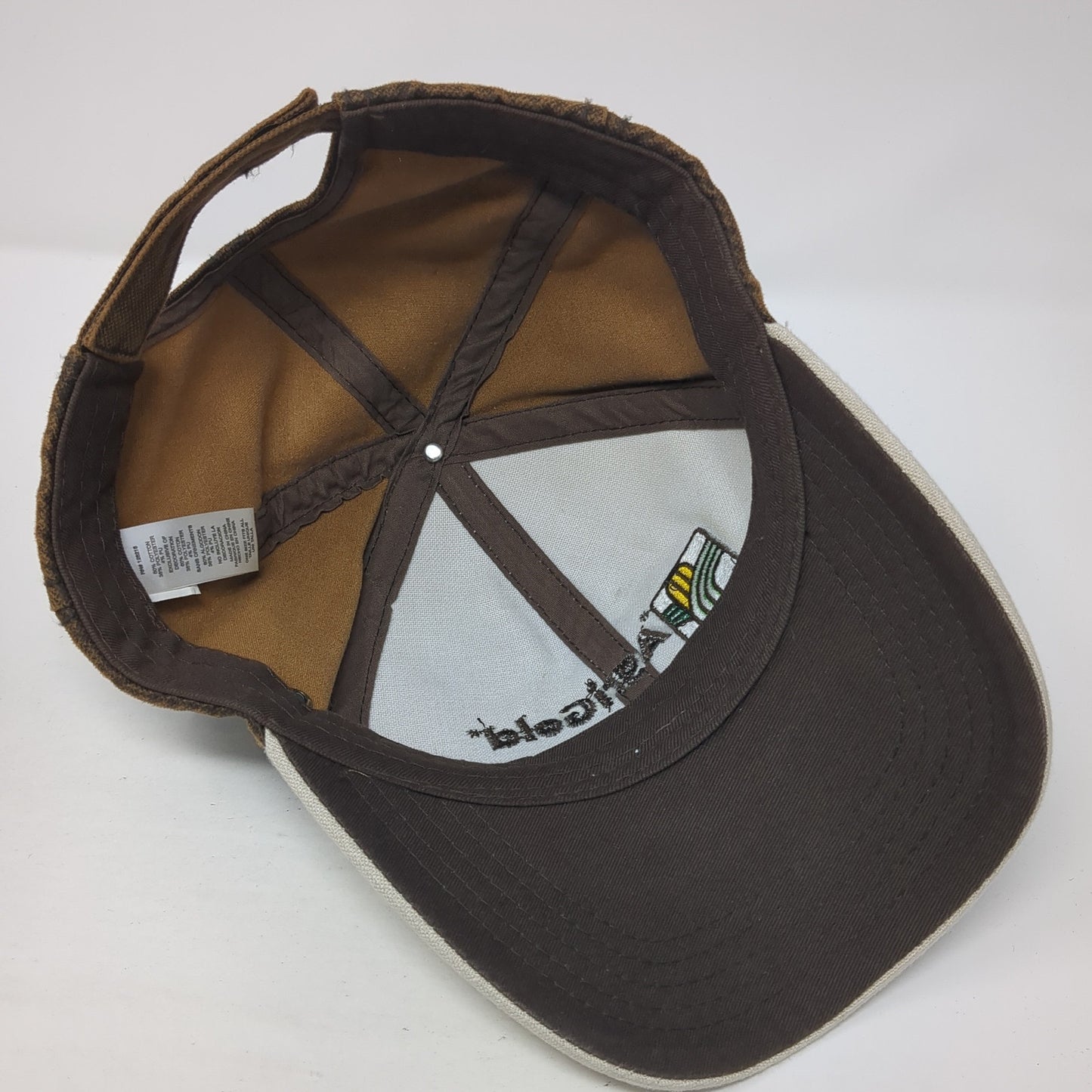 AgriGold Strapback Baseball Cap Brown One Size Adjustable Embroidered 6 Panel