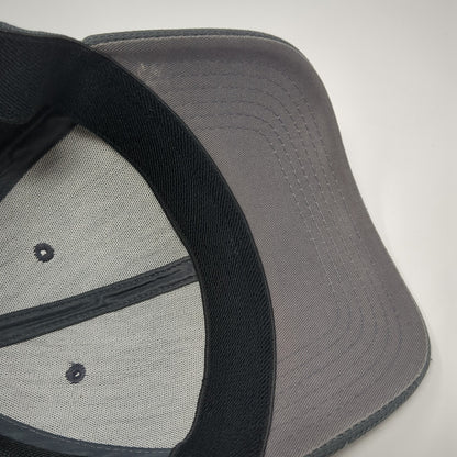 Reebok Fitted Hat Gray Large Embroidered Stretch Solid Vent Holes