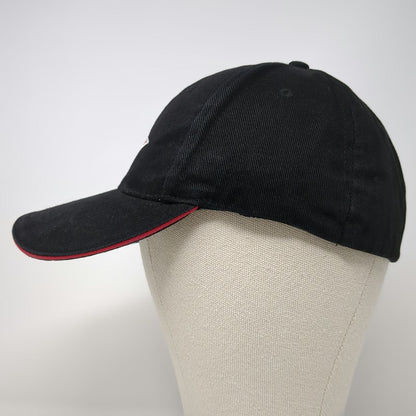 Surfware Baseball Cap Black One Size Maui Hawaii Diamond Logo Red Trim Hat