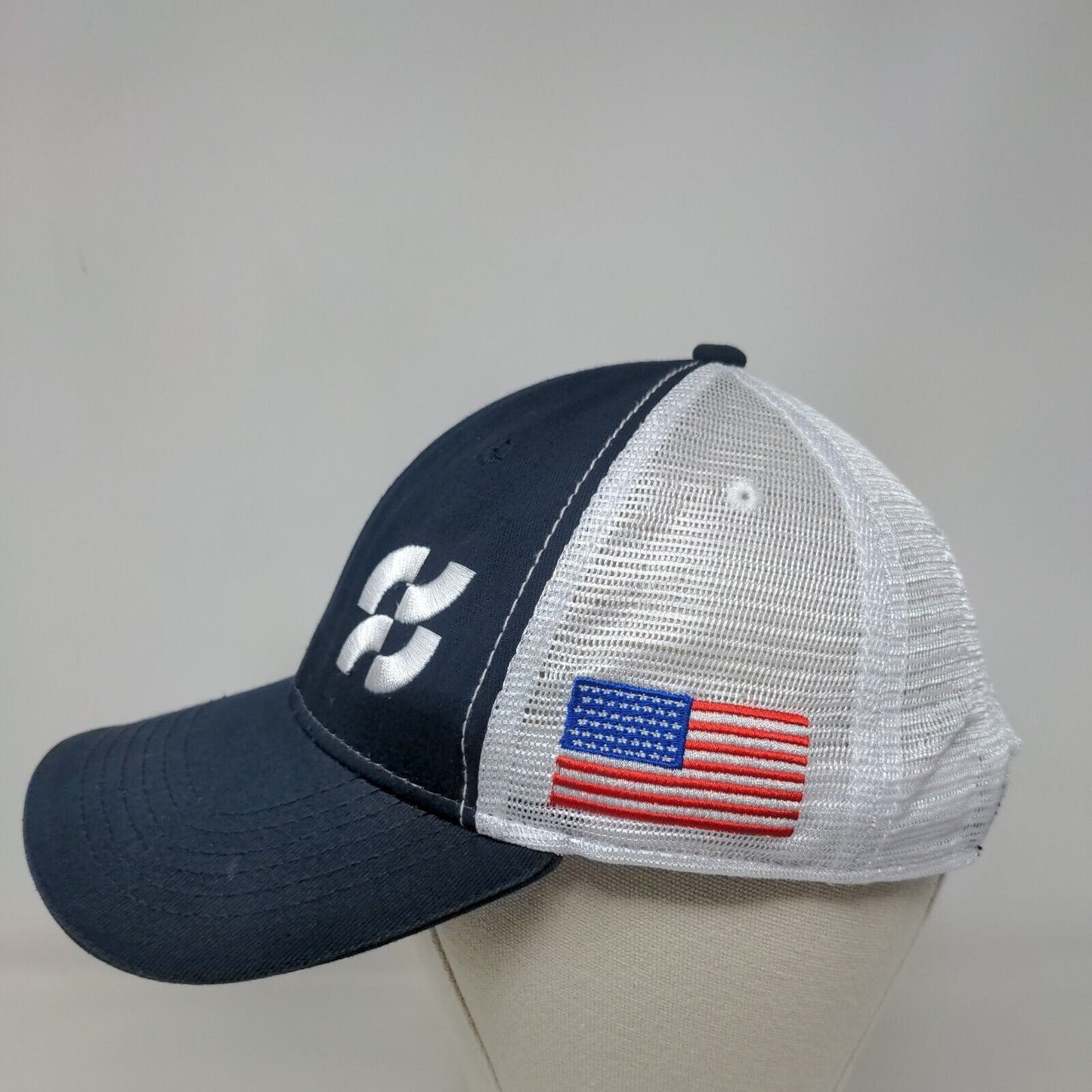 Ferguson Facilities Supply Strapback Trucker Hat Blue One Size Embroidered