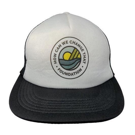 How We Can Change That Foundation Snapback Trucker Hat Black One Size Mesh Back