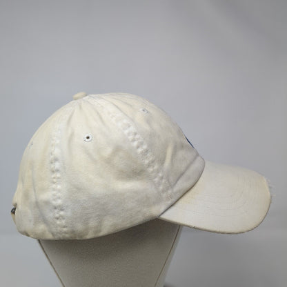 Polo Ralph Lauren Slideback Hat White OS Adjustable Embroidered Pony Distressed