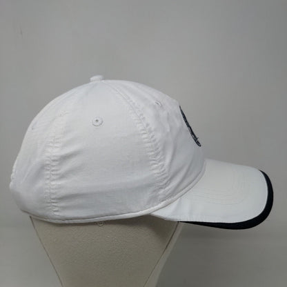 Kate Lord Women's Strapback Hat White Adjustable Mallory Hill Country Club Logo