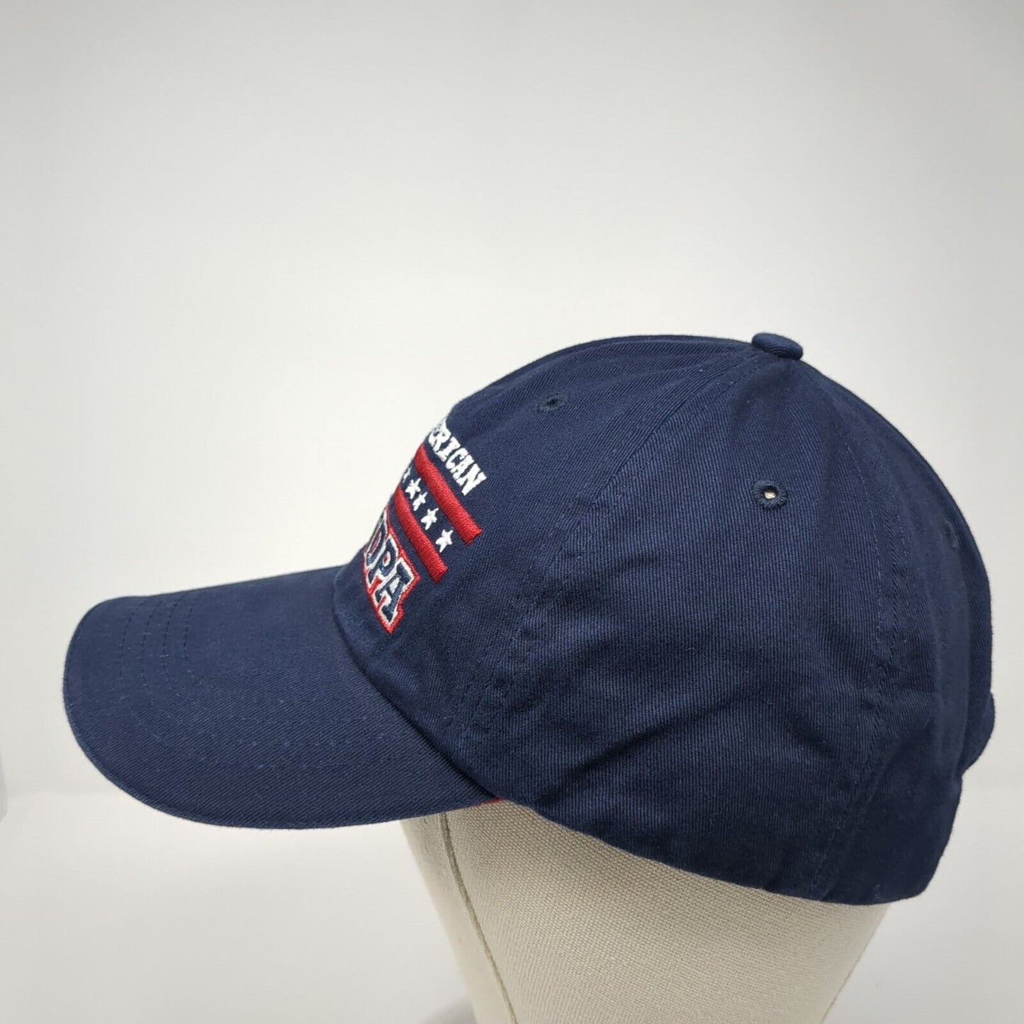 All-American Grandpa Slideback Hat Blue OS Adjustable Embroidered Patriotic