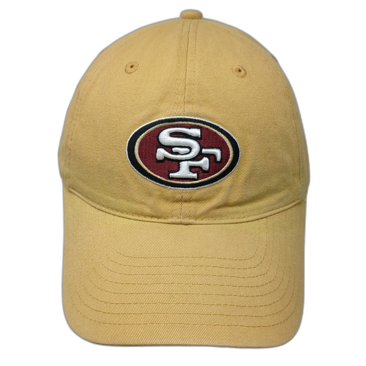 San Francisco 49ers NFL Yellow One Size Cotton Slideback Hat Logo Curved Brim