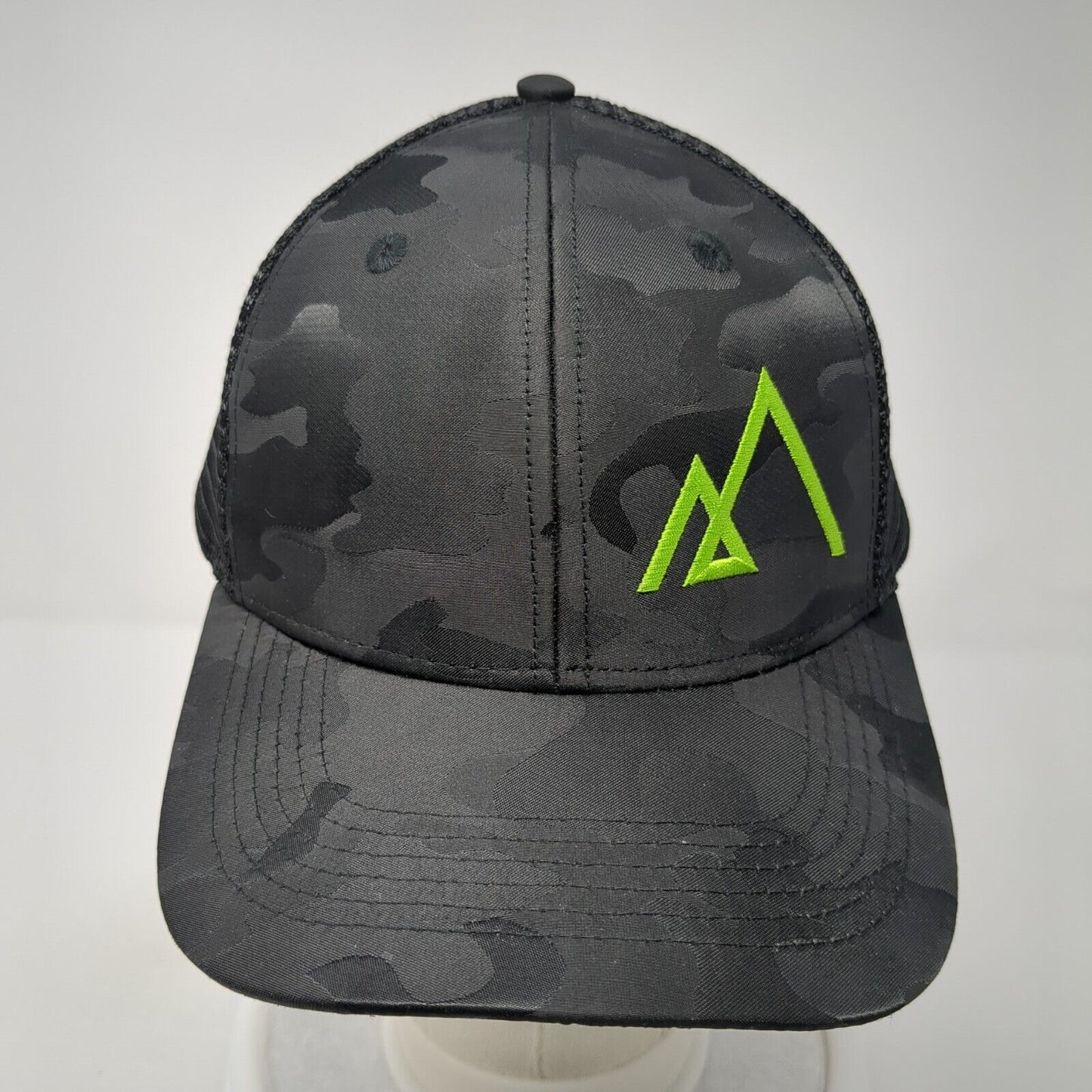 The Heartbeat Brand Snapback Trucker Hat Camo One Size Mesh Back Logo
