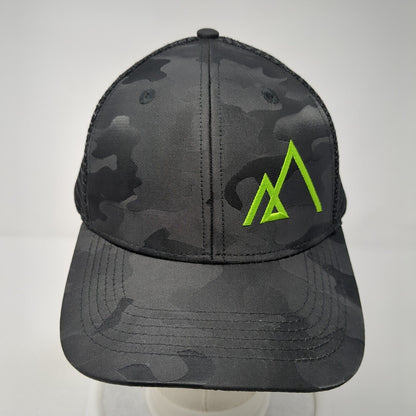 The Heartbeat Brand Snapback Trucker Hat Camo One Size Mesh Back Logo
