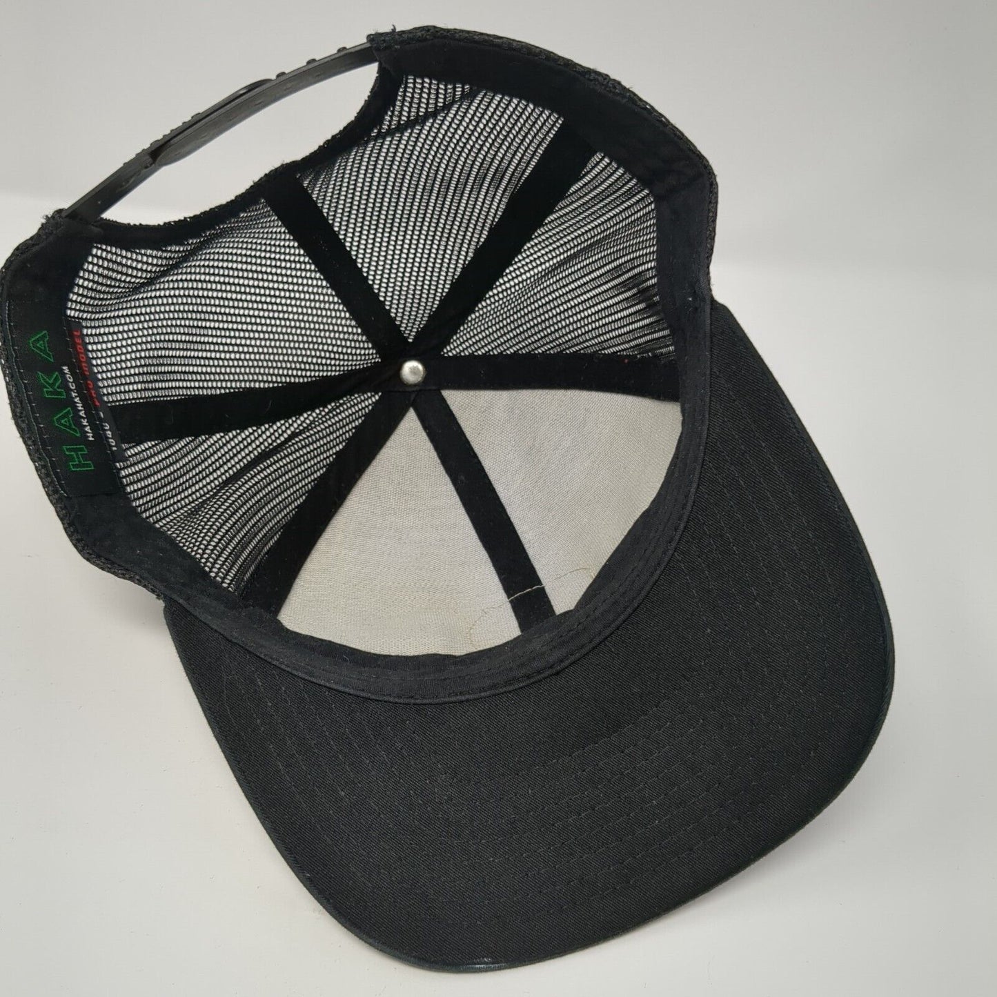 ATL Patch Snapback Mesh Back Trucker Hat Black One Size Haka Pacific