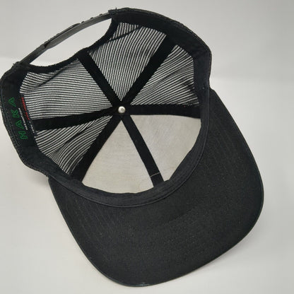 ATL Patch Snapback Mesh Back Trucker Hat Black One Size Haka Pacific