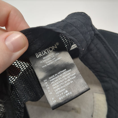 Brixton Custom Quality Snapback Trucker Hat Black One Size Mesh Back