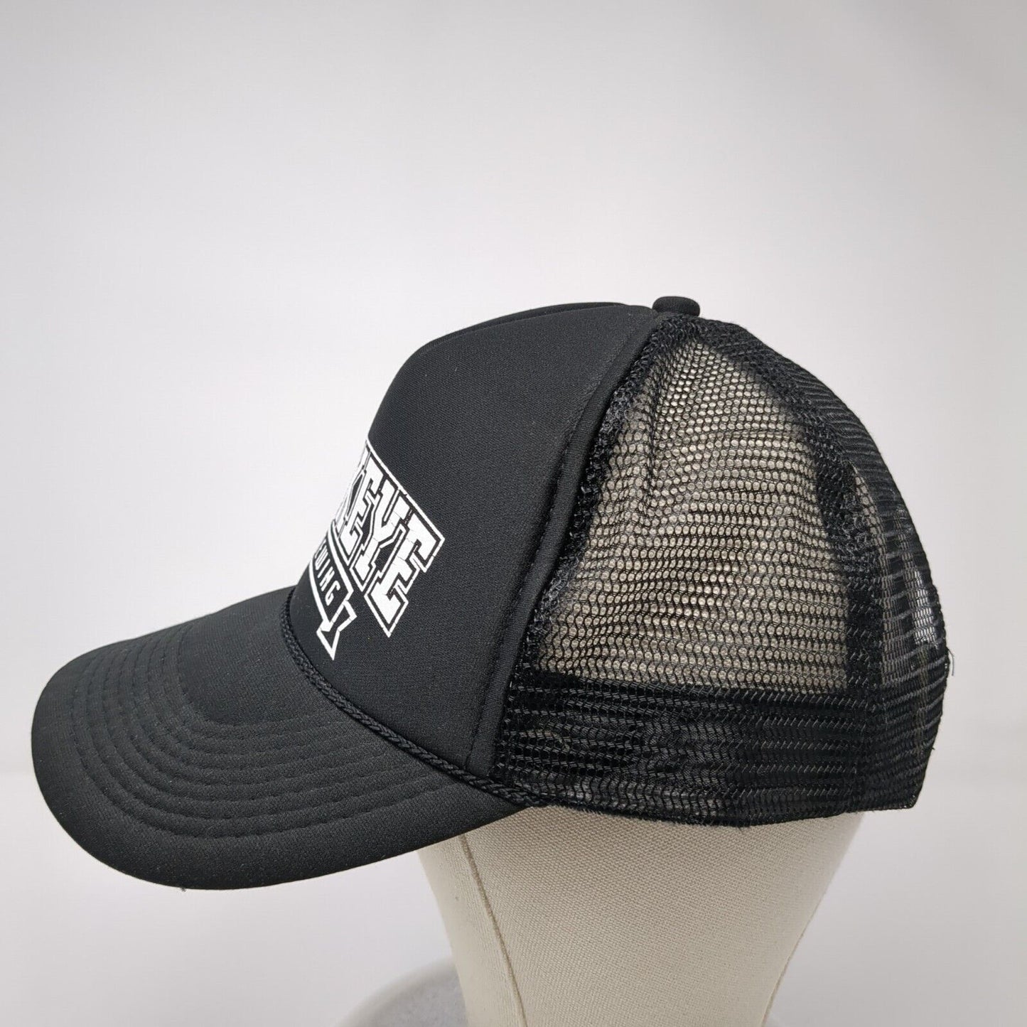 Sockeye Brewing Snapback Trucker Hat Black OS Adjustable Mesh Back Rope Otto