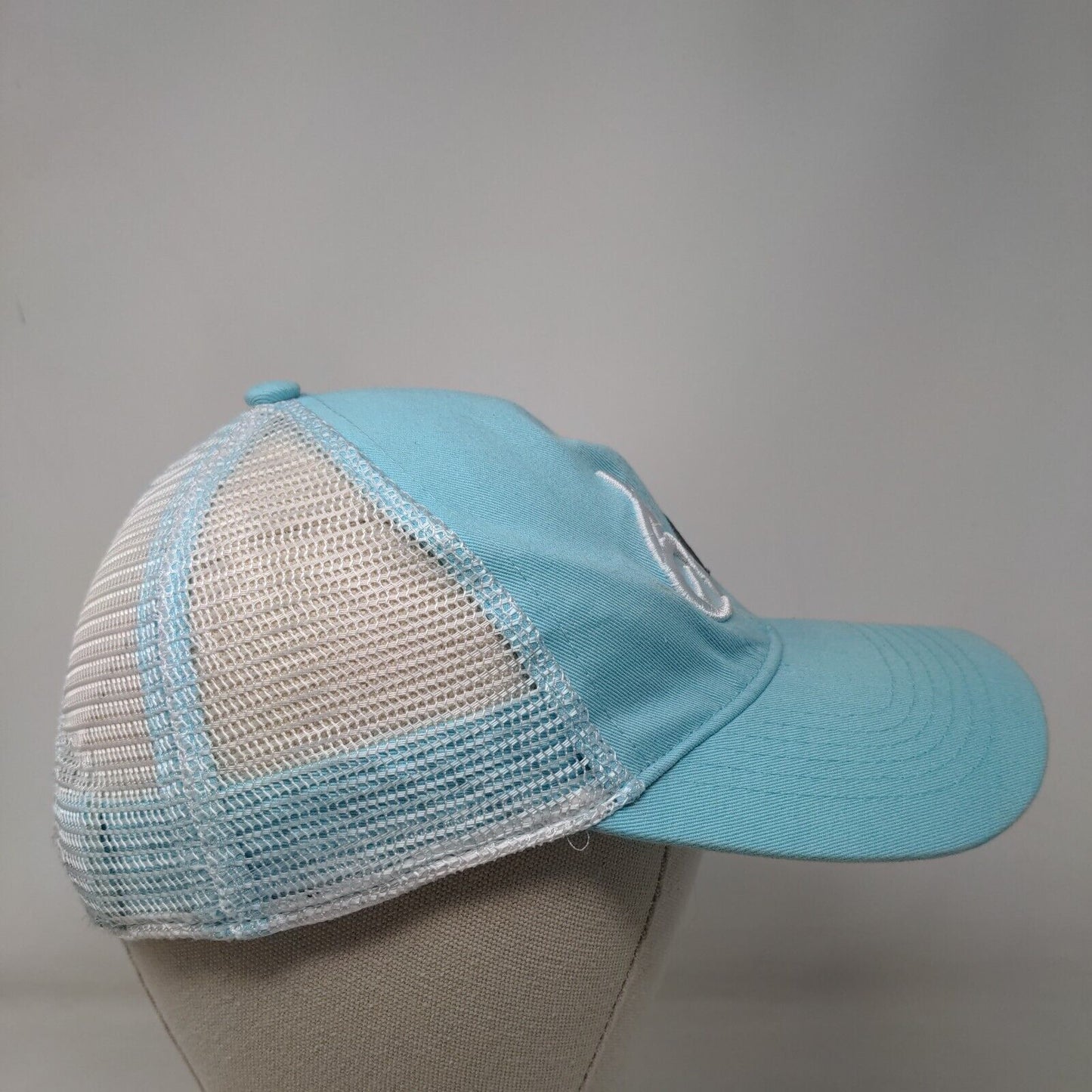 Realtree Snapback Mesh Back Trucker Hat Blue One Size Colorblock
