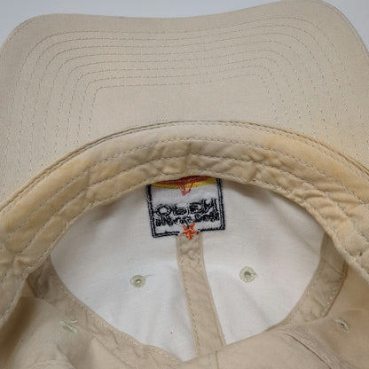 Levelwear Houston Open Golf Logo Beige Baseball Cap OSFM Slideback Buckle Hat