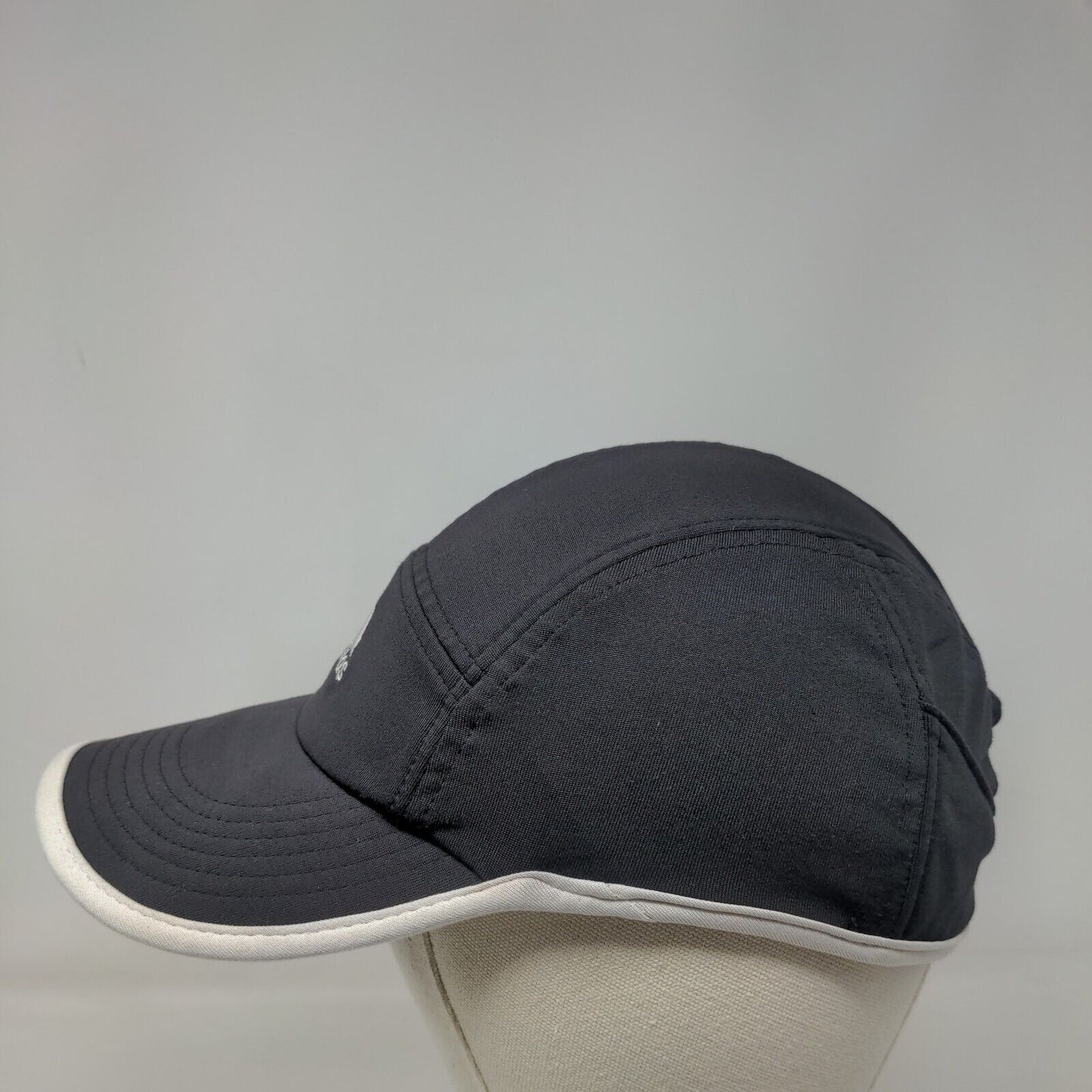 Adidas Climalite Fitted Hat Black OSFA Embroidered 3 Stripes Running