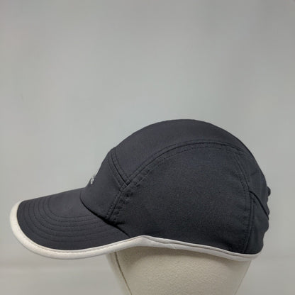 Adidas Climalite Fitted Hat Black OSFA Embroidered 3 Stripes Running