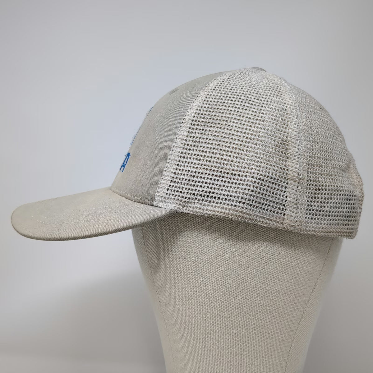 Costa Trucker Hat Gray Blue One Size Mesh Snapback Fish Graphic Embroidered