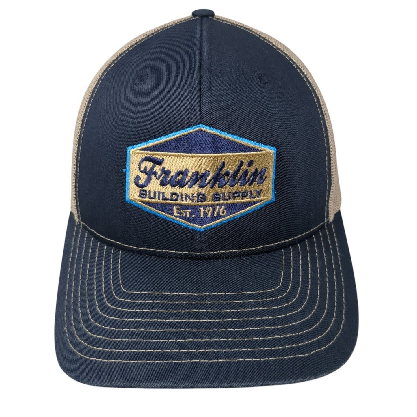 Franklin Building Supply Snapback Trucker Hat Multi One Size Embroidered