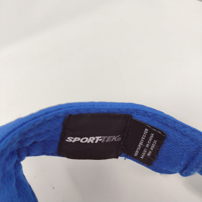 Big Al's Strapback Sun Visor Hat Blue OSFA Adjustable Sport-Tek Polyester