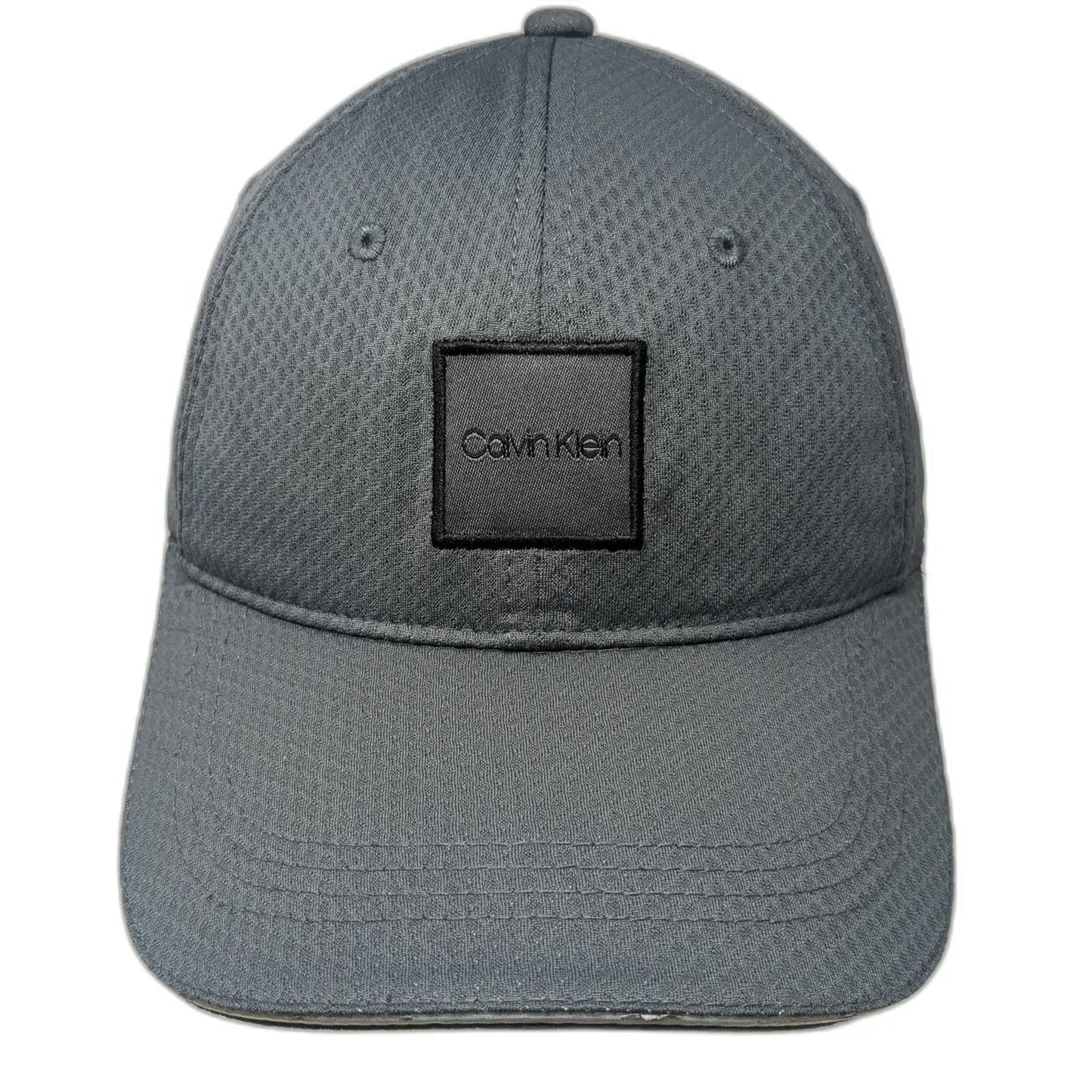 Calvin Klein Baseball Cap Gray One Size Polyester Adjustable Strapback Hat