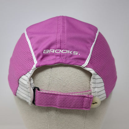 Brooks Pink Baseball Cap One Size Running Hat Mesh Side Panels Performance Fit
