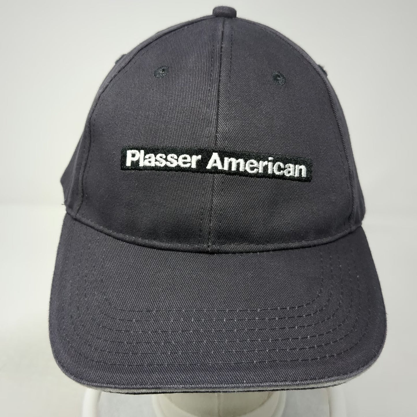 Plasser American Baseball Cap Gray One Size Slideback Hat Railroad Maintenance