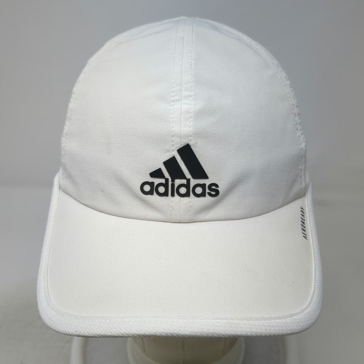 Adidas Baseball Cap White One Size AEROREADY Slideback Performance Logo Hat