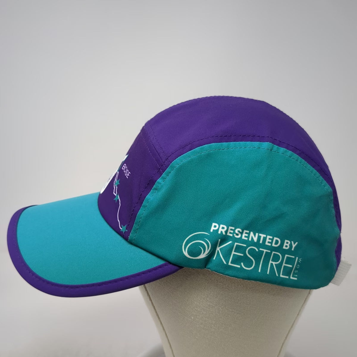 Fleet Feet 5 Panel Hat Purple Blue One Size Boise Greenbelt Relays Idaho Running